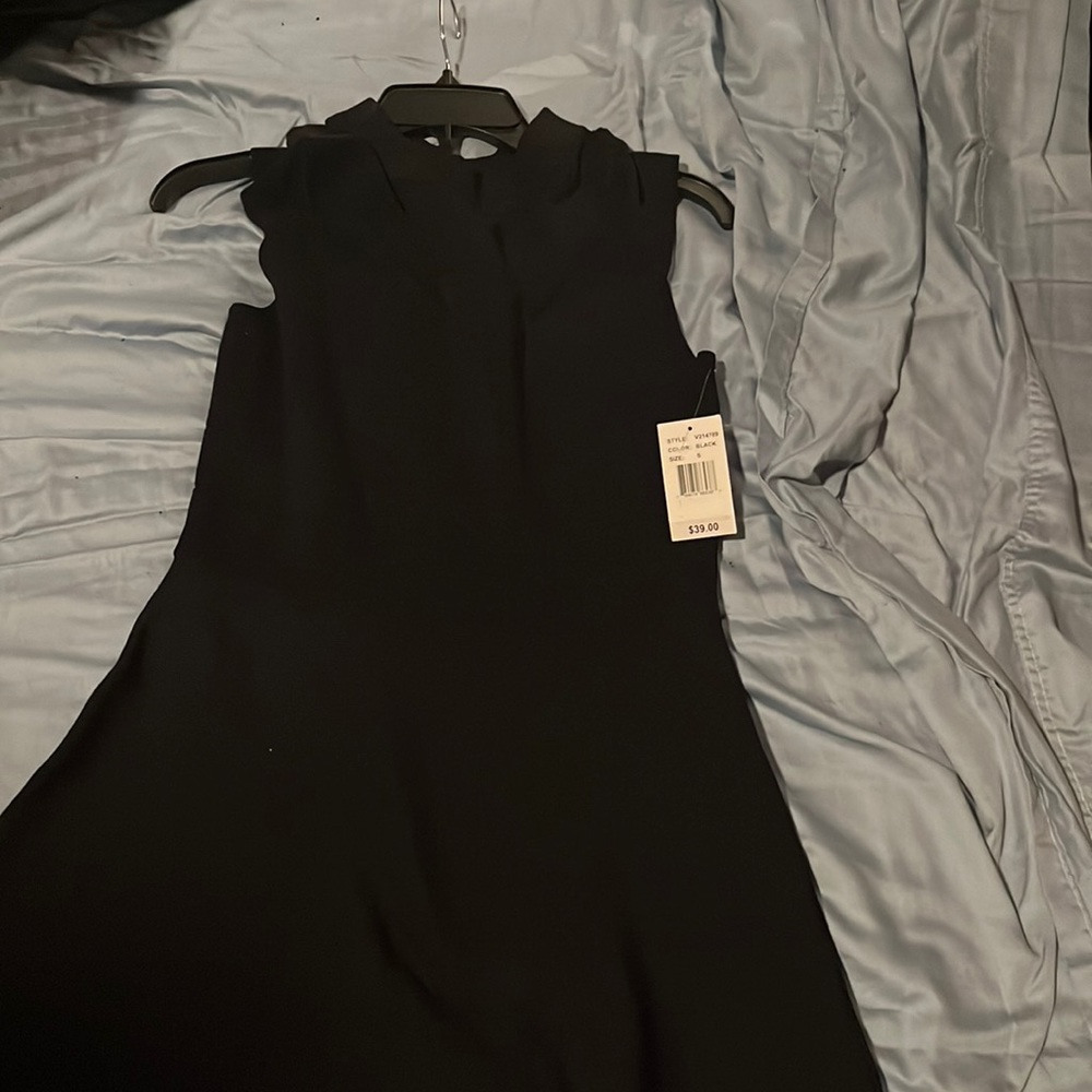Black A line sweater dress